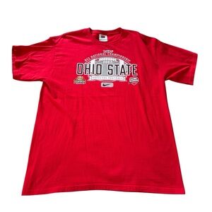 Vintage Team Nike Ohio State Buckeyes Football 2007 T Shirt Men Size Large